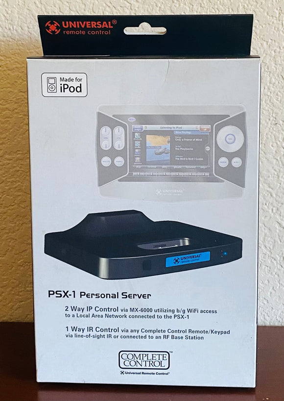 Universal Remote Control PSX-1 Personal Audio/Video Server iPod Dock NEW
