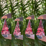 Loose Pink 12CT 30 x 16 mm Faceted Zandrite Tourmaline Pine Tree Gemstone 3.4g