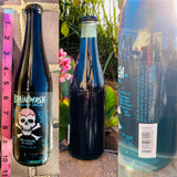 Vintage New Sealed Brain Wash Carbonated Blue Drink Soda Pop Skeleton Bottle