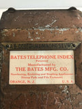 Antique 1920s Bates Rolling Paper Telephone Address Index USA