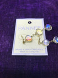 Pannee Handmade Wire Wrapped Semi-precious Austrian Clear Crystal Earrings