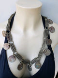 Rajasthan Ethnic Braided Coin Tribal Gypsy Necklace