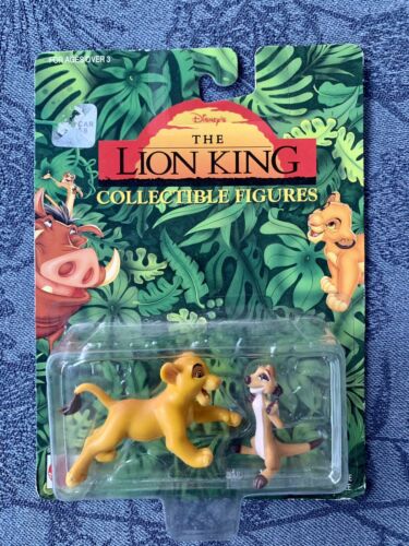 Disney 1994 The Lion King Collectible Figure Mattel “Young Simba & Timon”