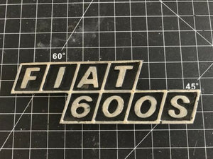 Fiat 600s Car Badge