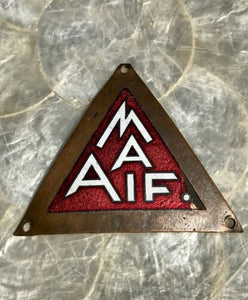 Rare MAIF Vintage 1950’s Mutuelle d’Assurance Des Institutes France Enamel Badge