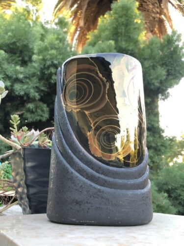 Rare Contemporary Native American Signed Jhehr Ceramic Glazed Art Vase