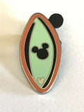 Disney Pin 75178 WDW 2010 Hidden Mickey Caribbean Beach Resort Surfboard Surfing