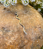 Sterling Silver 925 Slithering Snake Charm Pendant 1.46 grams