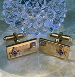 Vintage Signed Anson 12GF Masons Cuff Links