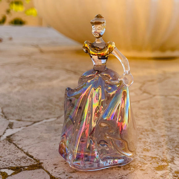Disney Princess Cinderella Dancing Colored Glass Crystal Figurine