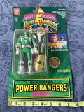 Vintage Mighty Morphin Power Rangers Auto Morphin Tommy Green Moc Bandai 1994