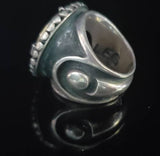 Handcrafted Steampunk Chunky Sterling Silver Ring Watch Size 5.5 Bootleg Jewelry Brand