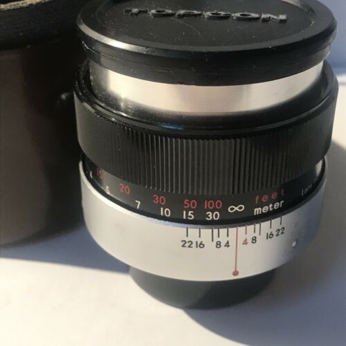 UV Topcor 1:4 F=100mm Photography Lens With Case Japan