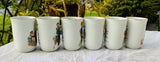 Vintage Norman Rockwell Museum Mug Collection Set of 6 Cups Rare Collectible