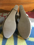 Restricted Nude Open Toe Wedge Shoe Size 9