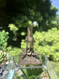 Antique Bronze Tribal Ethnic Horse Statue Sculpture