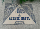 Vintage Avenue Hotel Luggage Sticker Label Nairobi (India)