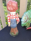 Rare vintage American Folk Art "Andy" from Raggedy Ann, poli woggs