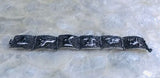 Antique Vintage Ornate Filigree Egyptian Panel Silver Bracelet