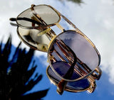 Vintage Giorgio Sant Angelo Italian Prescription Glasses GSA70 Gold Color Frame