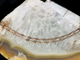 Vintage 925 Sterling Rose Gold Tone Signed Karizia Spa Italy 30” Necklace