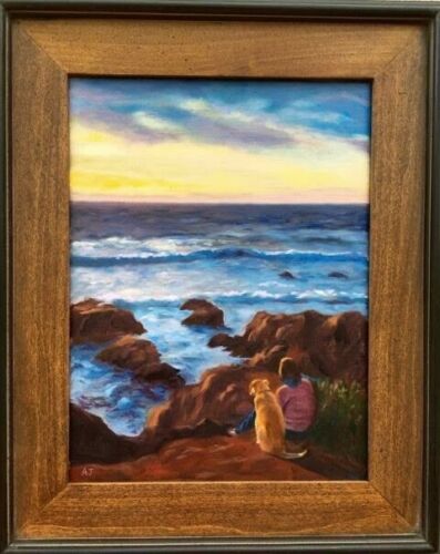 “ I Know I Miss Him Too “ Oil on Canvas Artist Signed Original Painting