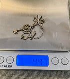 Sterling Silver Charms Butterfly Volkswagen Libra Scale Charm Pendant 3 Set 4.4g