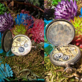 Antique Swiss Open Face Galonne Cylindre .800 Silver Pocket Watch 10 Rubis Runs