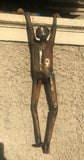 Hang Man Hand Welded Metal Folk Art Sculpture