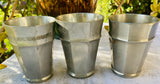 Vintage 1885 Kantonal Schutzenfest Silver Tone Pewter Zinn 3 Wine Cup Set