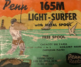 Vintage Authentic 165m Light Surfer Free Spool Chromium Plated Fishing Reel
