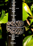 Sterling Silver 925 Vintage Marcasite Ornate Filigree Size 7.5 Ring