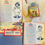 Vintage Applause Raggedy Ann & Raggedy Andy Anniversary Dolls Set of 2 COA w Box