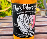 Vintage Love Potion 69 Arousing Carbonated Sealed Drink Soda Pop Skeleton Bottle