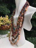 Joan Rivers Seven Strand Multi Color Beaded Tribal Necklace