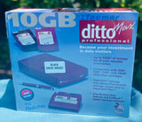 New Tecmar Ditto Max 10Gb Professional External Black Drive Backup Data Storage