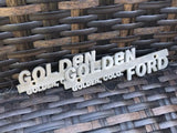 Golden Colo Ford Metal Car Badge Emblem Ornament Set Of 2
