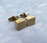 Vintage Sara Coventry Goldtone Cubic Cufflinks