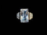 Sterling Silver 925 CZ Cubic Zirconia Accent Stones Ring Size 6.75