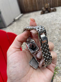 Fossil Betty Boop Rhinestone Silver Stainless Steel Ladies Wrist Watch +Warranty