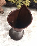 Vintage Signed Edmonton Canadian Art Pottery Red & Brown Glaze Vase Canada Rare