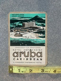 Hotel & Casino Aruba Caribbean Luggage Label Condado Hotel Netherlands W Indies