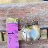 Vintage Alpaca Silver Sphere Globe Musical Harmony Bell Chime Pendant 17.9g