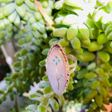 Vintage Sterling Silver 925 Mother of Pearl & Turquoise Floral Ring 7g Size 7.5