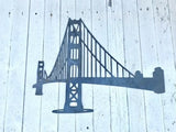 Large Decorative San Francisco Bay Bridge Cut Metal Wall Art Hanging Home Decor