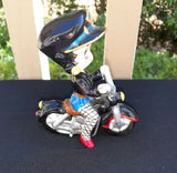 Betty Boop on a Motorcycle Ceramic Bobble Head
