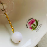 Vintage Danbury Mint Hand Painted Endo Bone China Japan Roses Floral Bell