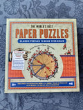 The World's Best Paper Puzzles Brain Benders Classic to bend your brain Games