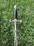 Henderson Ames Co Knights Templar Masonic Sword w/ Detailed Scabbard Kalamazoo