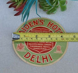 Vintage Maiden's Hotel Delhi Luggage Label